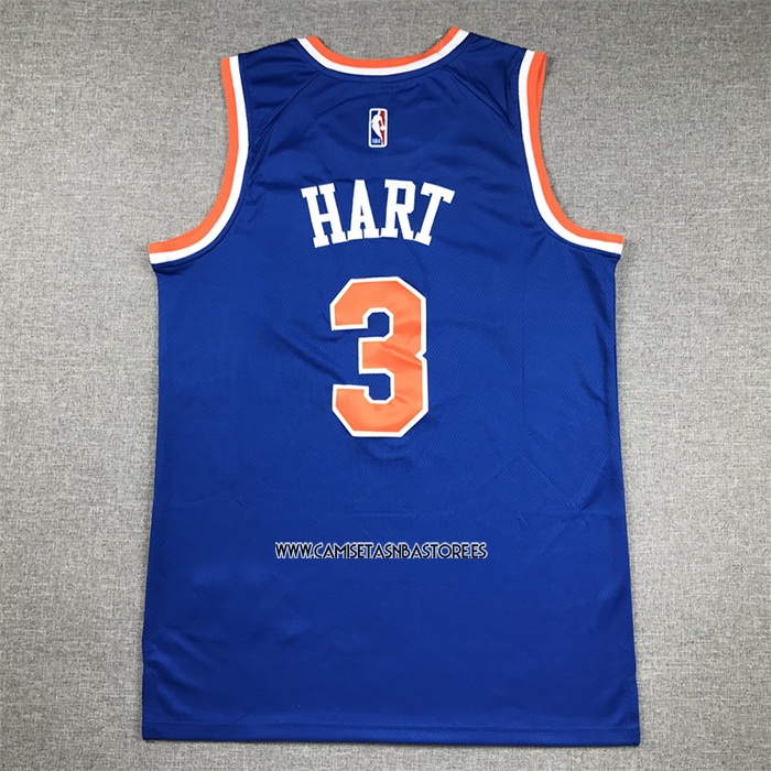 Josh Hart NO 3 Camiseta New York Knicks Icon Azul